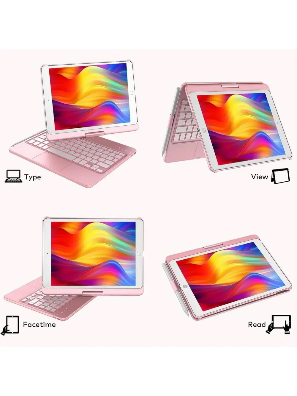 Touchpad Keyboard Case iPad 9th/8th/7th 10.2